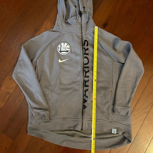 Nike Golden State Warriors Hoodie Sweatshirt Womens Medium Gray full zip - Picture 9 of 11
